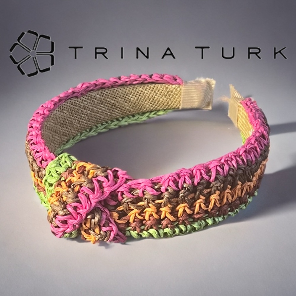 Trina Turk Multicolor Woven Headband - Picture 6 of 7